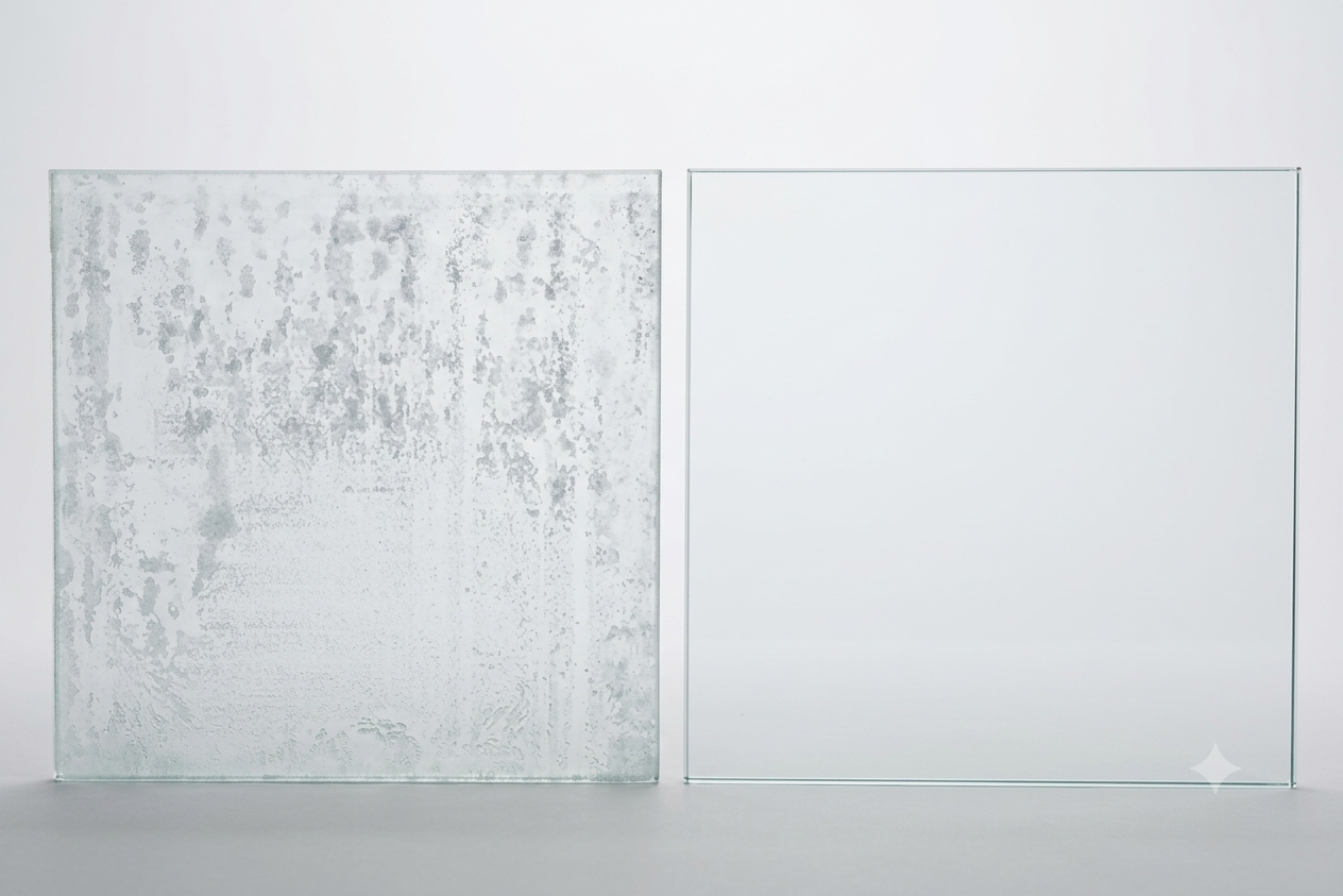 Anti-corrosion glass for the bathroom